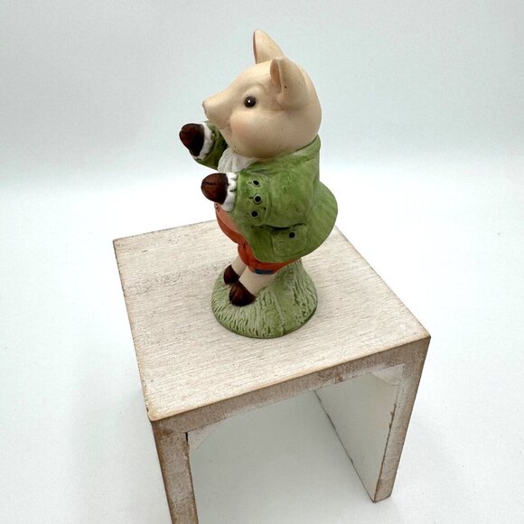 Shafford Mother Goose Vintage Bisque Tumbling Pig Figurines so cute farmhouse Pi - Picture 5 of 10